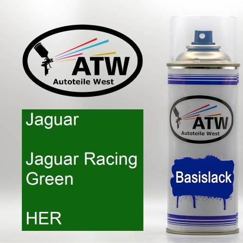 Jaguar, Jaguar Racing Green, HER: 400ml Sprühdose, von ATW Autoteile West.